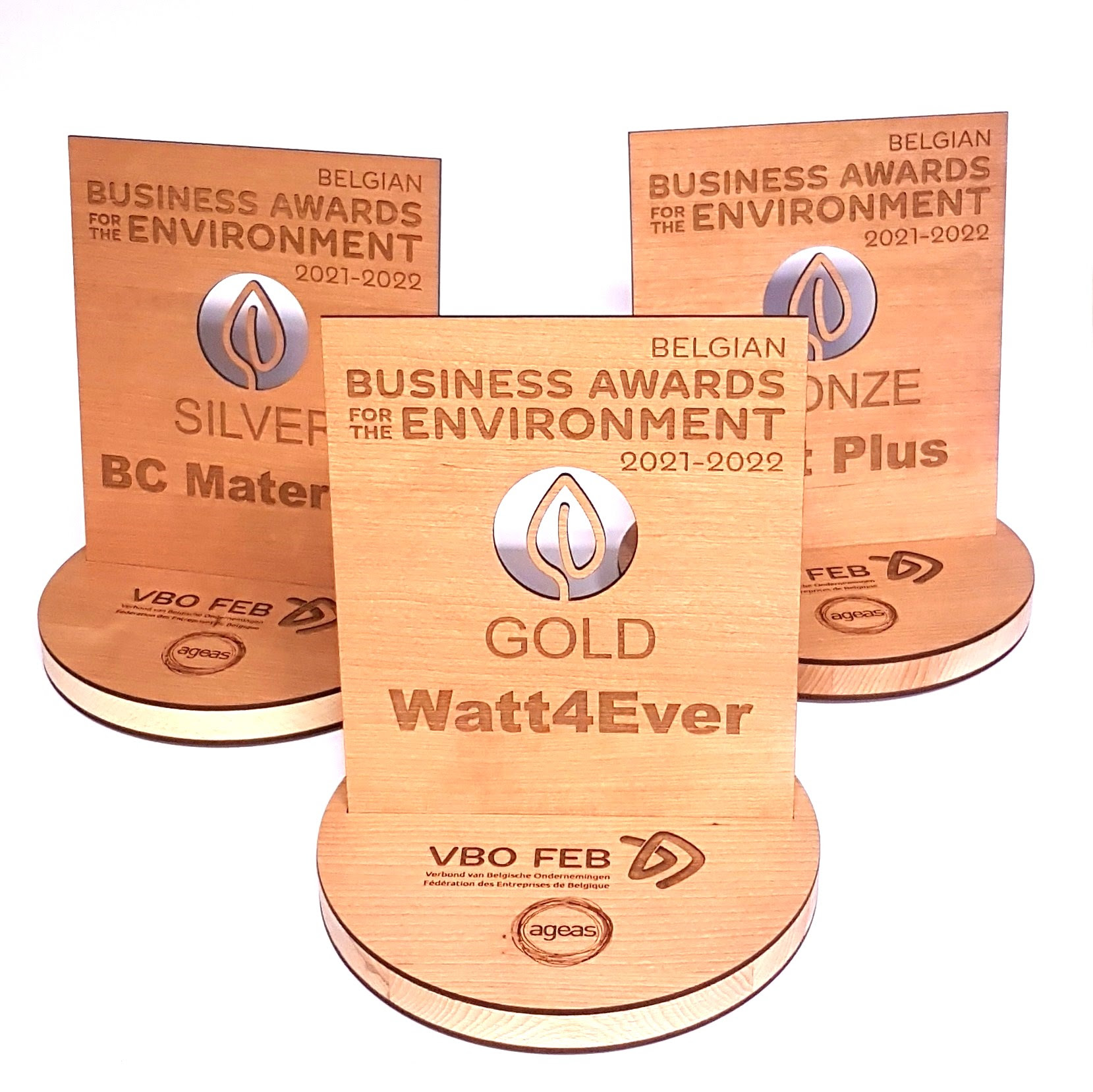 Ecobos houten disc award